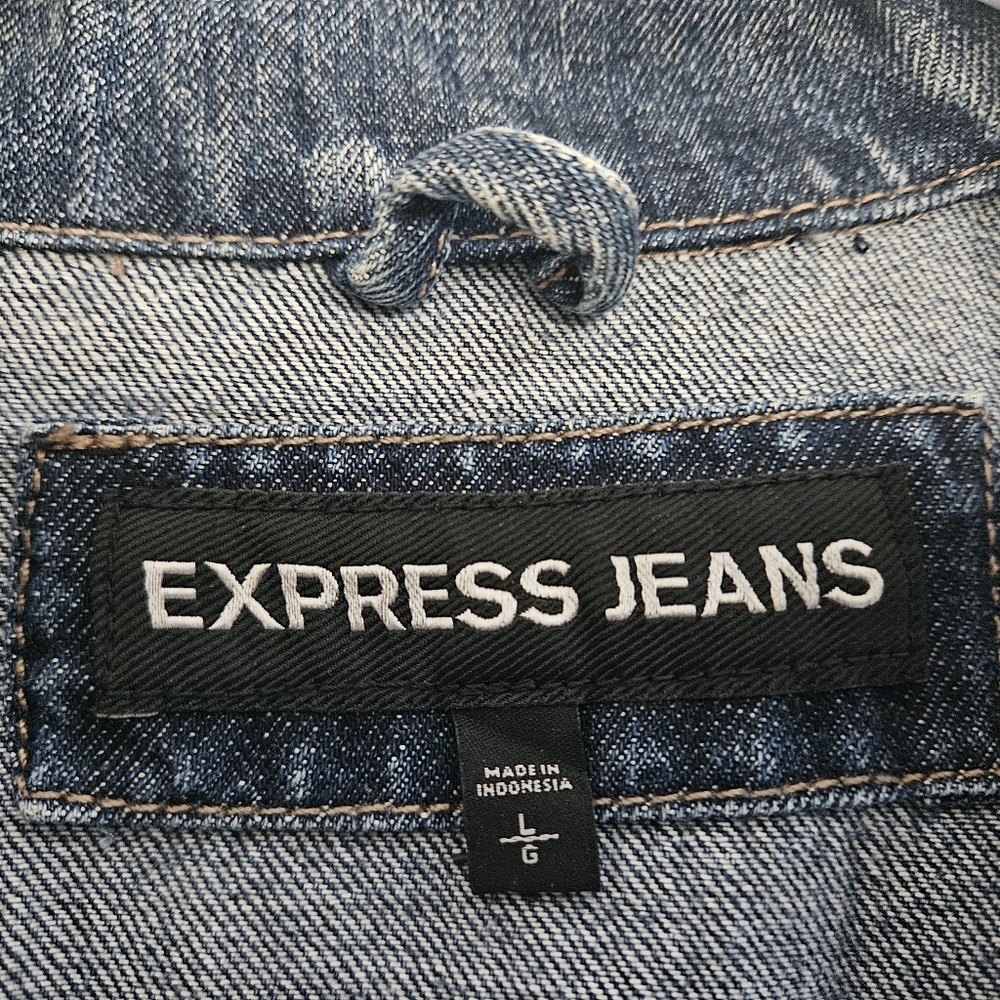 Express Jean Denim Vest - Picture 3 of 3